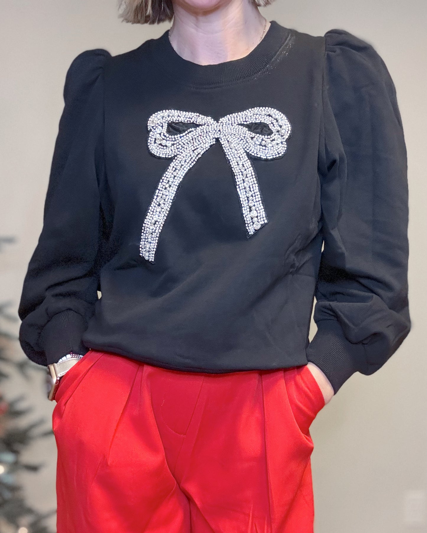 Sparkle Ribbon Sweatshirt