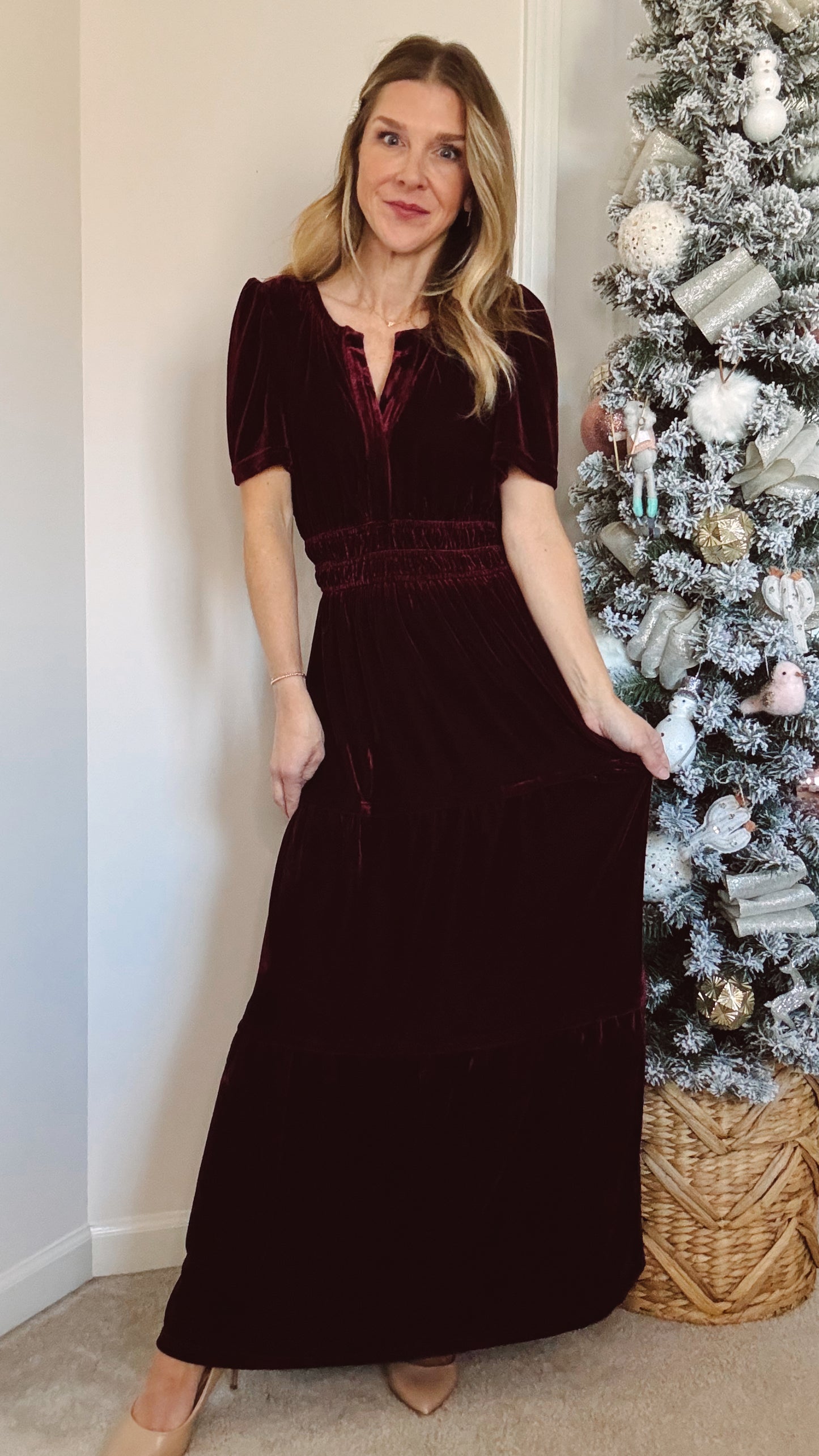 Velvet Midi Dress