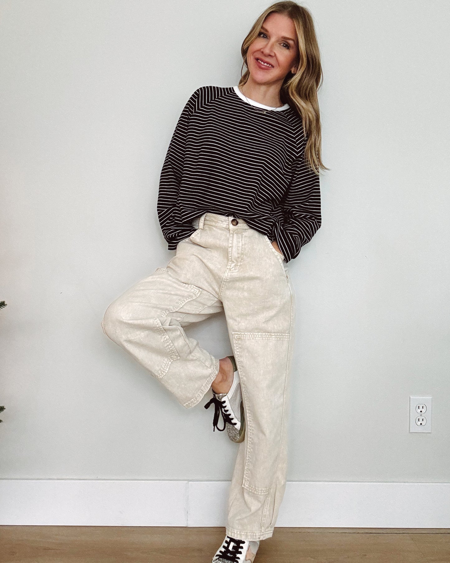 Mineral Wash Barrel Jeans