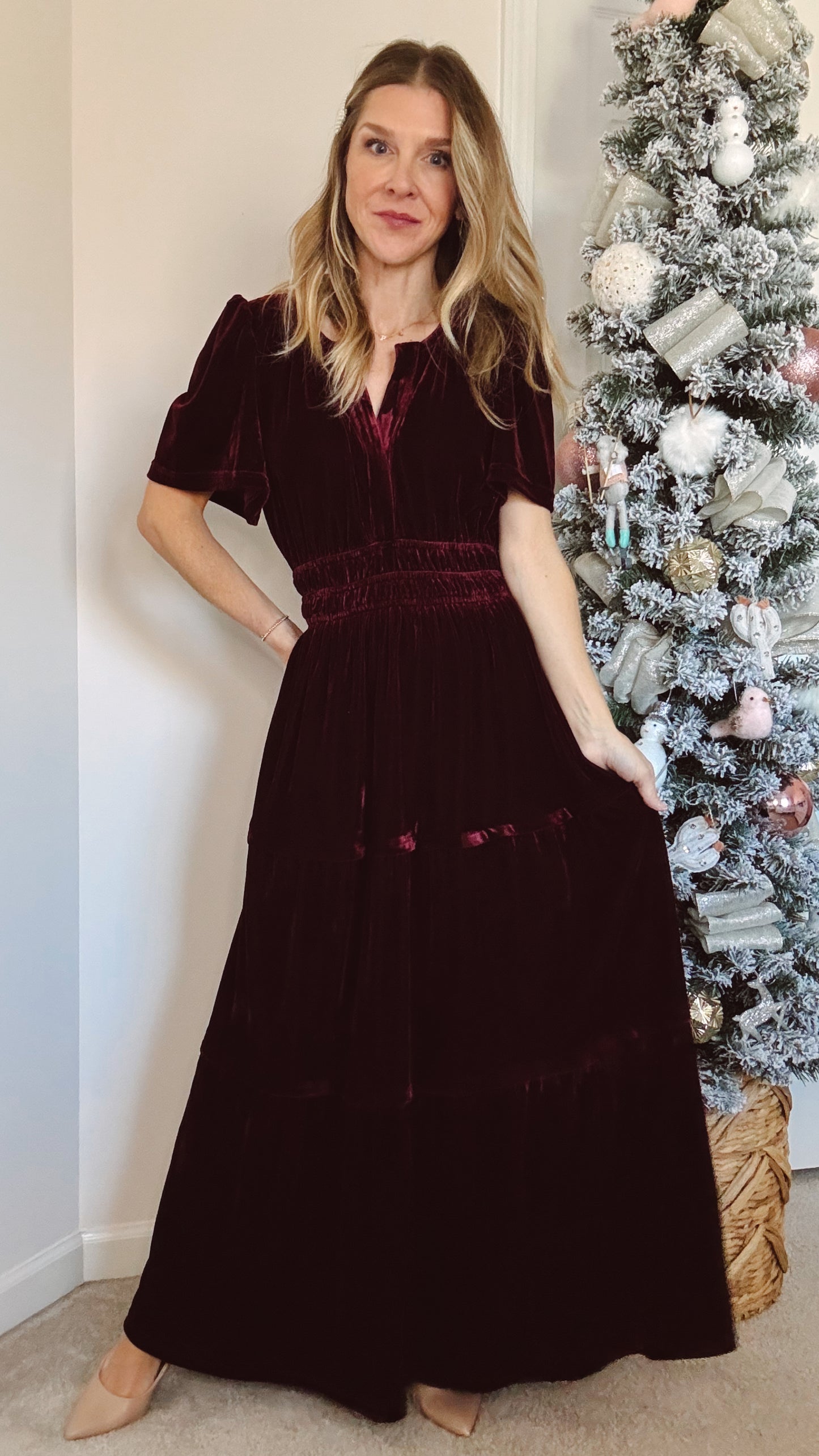 Velvet Midi Dress