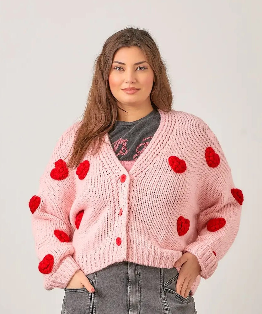 Bubble Heart Cardigan