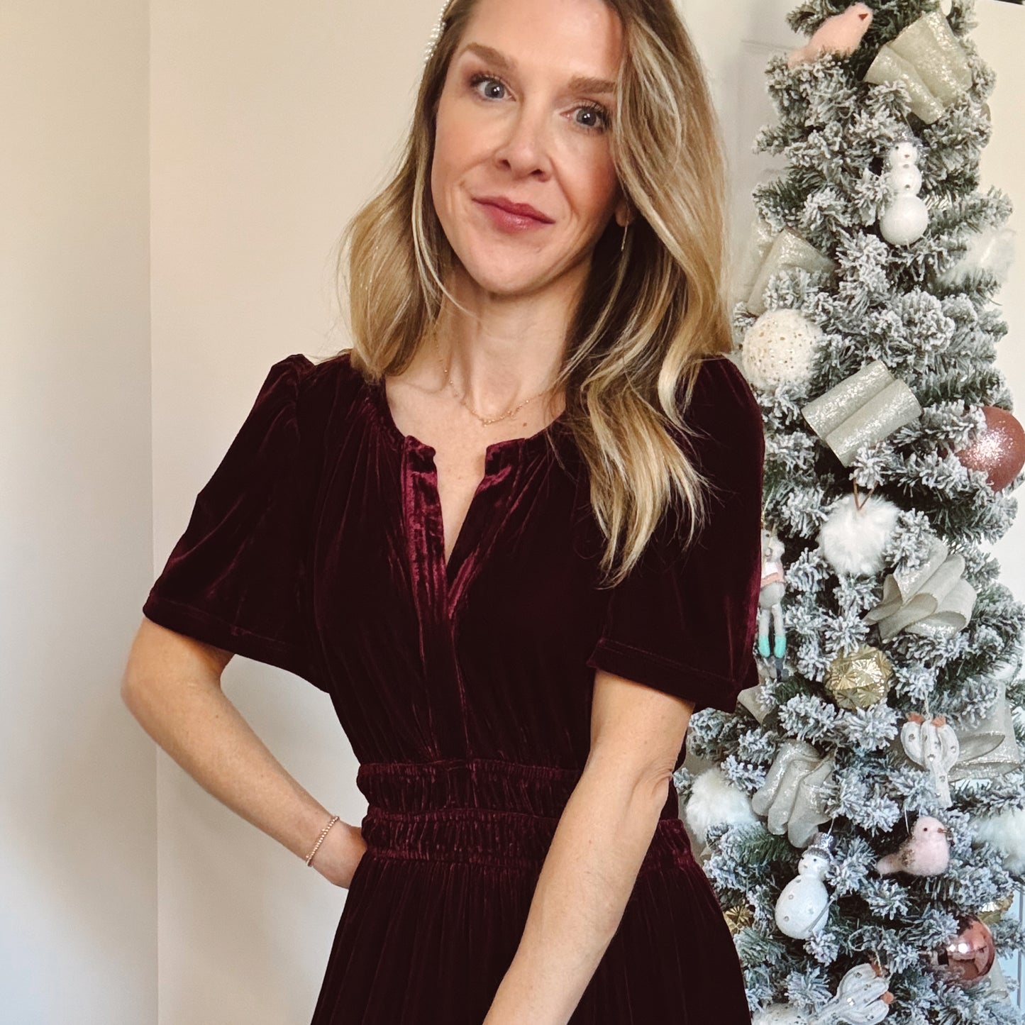 Velvet Midi Dress