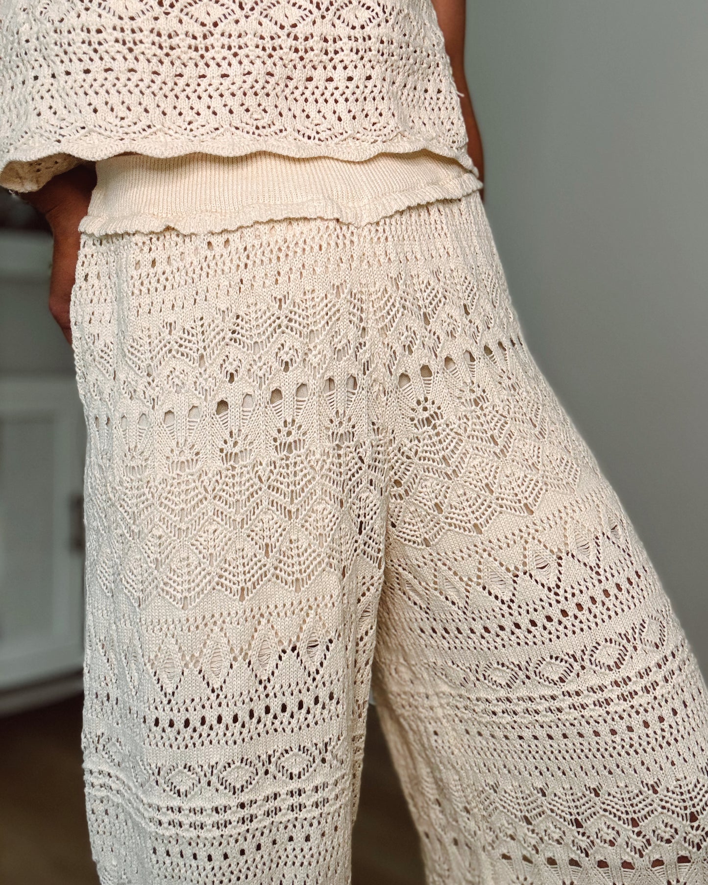 Dream Away Crochet Tank and Pant SET