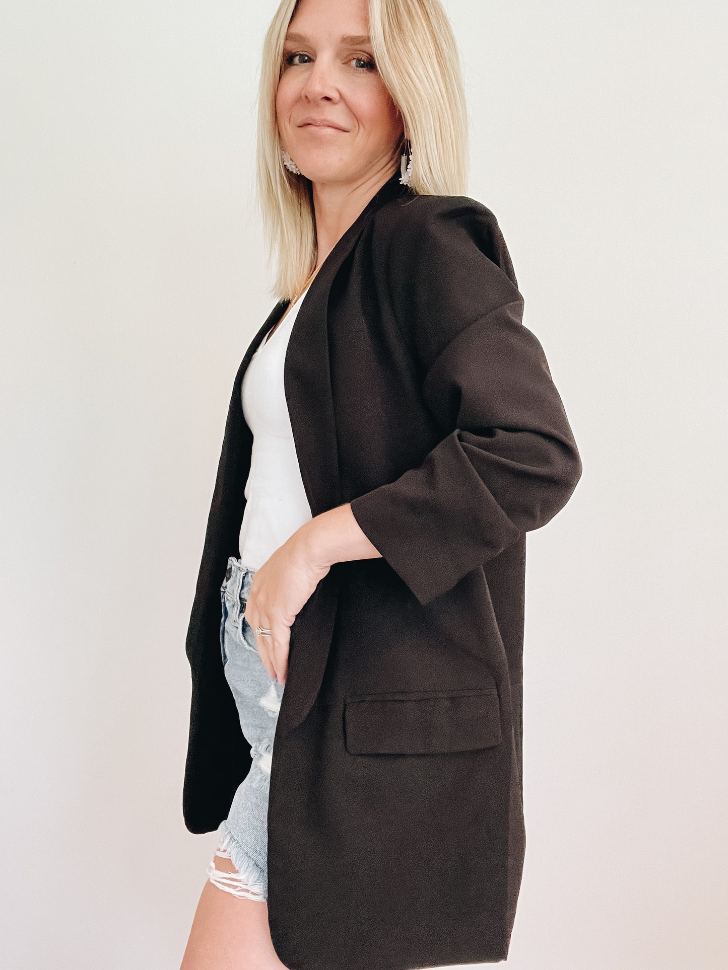 Boss Lady Boyfriend Blazer - Black