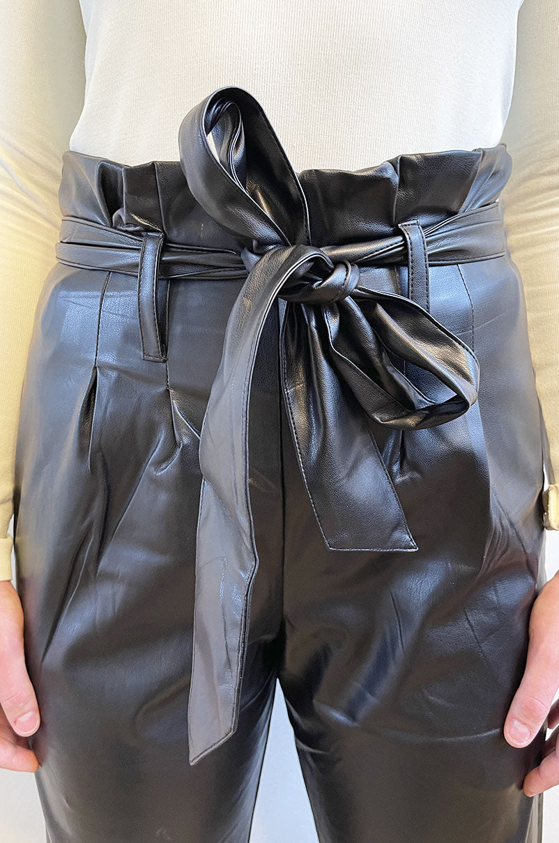 Boss Babe Black Leather Pants