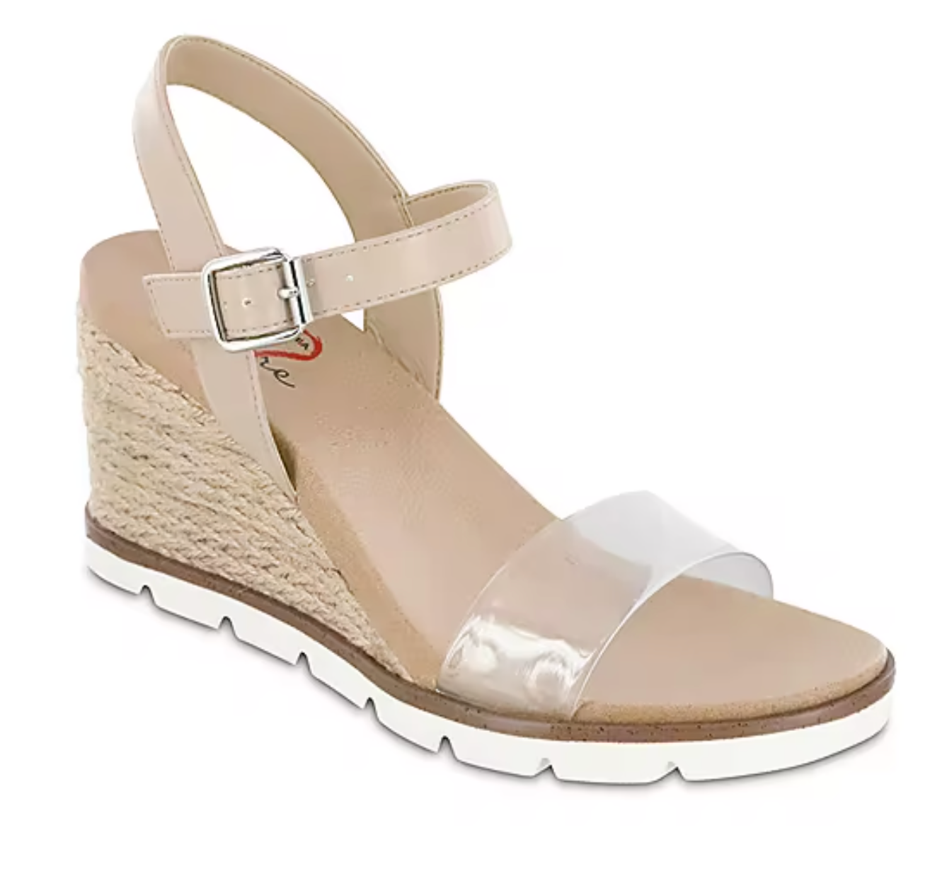 Brady Clear Wedge Sandal