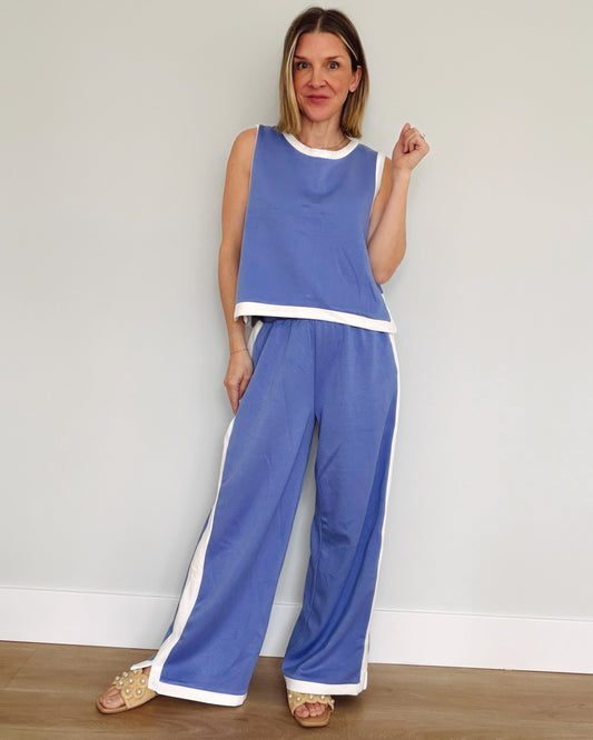 Off Duty Contrast Trim Pant