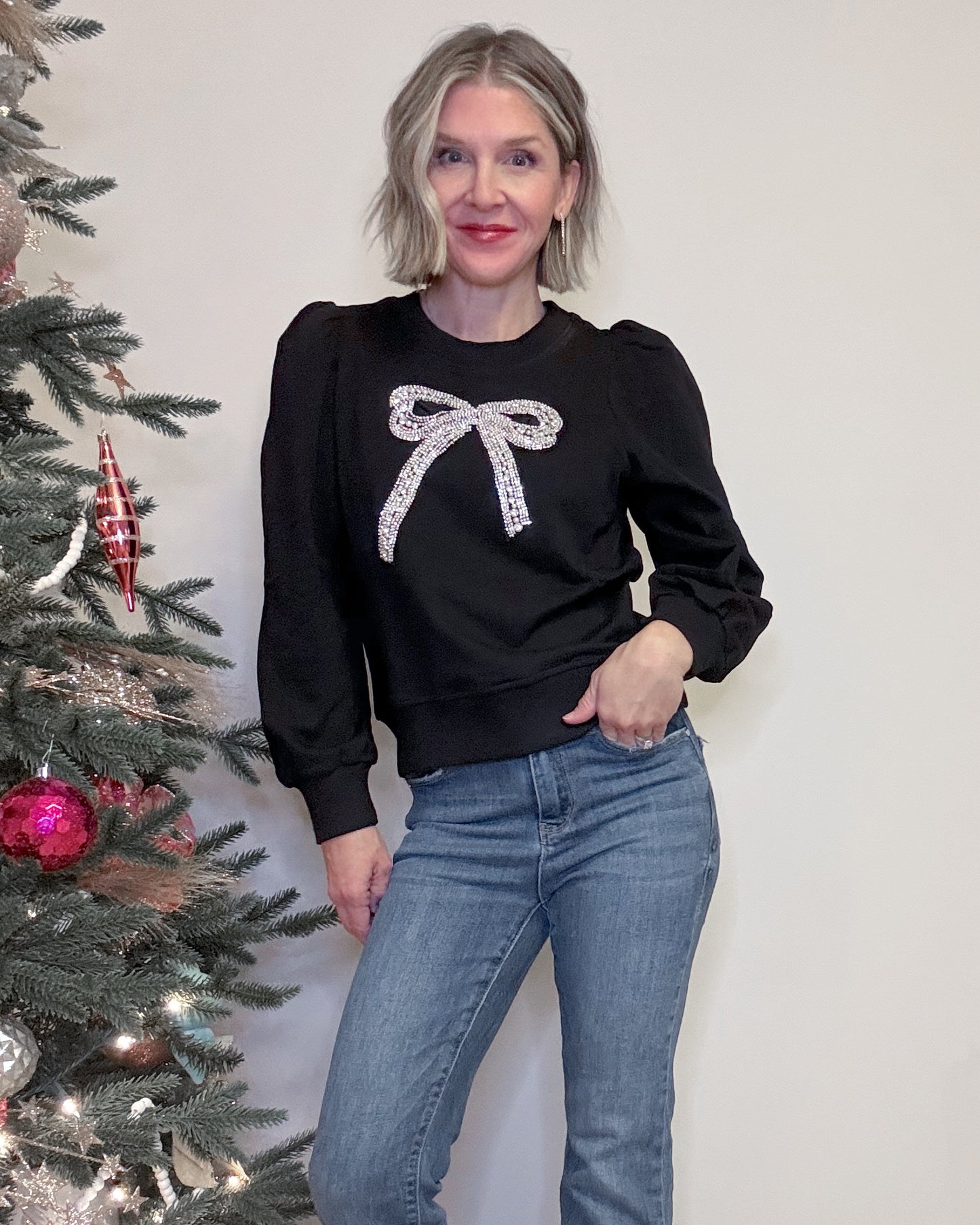 Sparkle Ribbon Sweatshirt