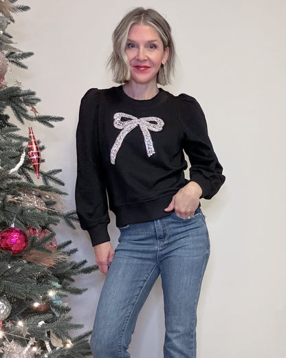 Sparkle Ribbon Sweatshirt
