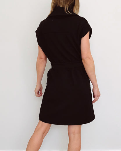 Modal Scuba Half Zip Mini Dress