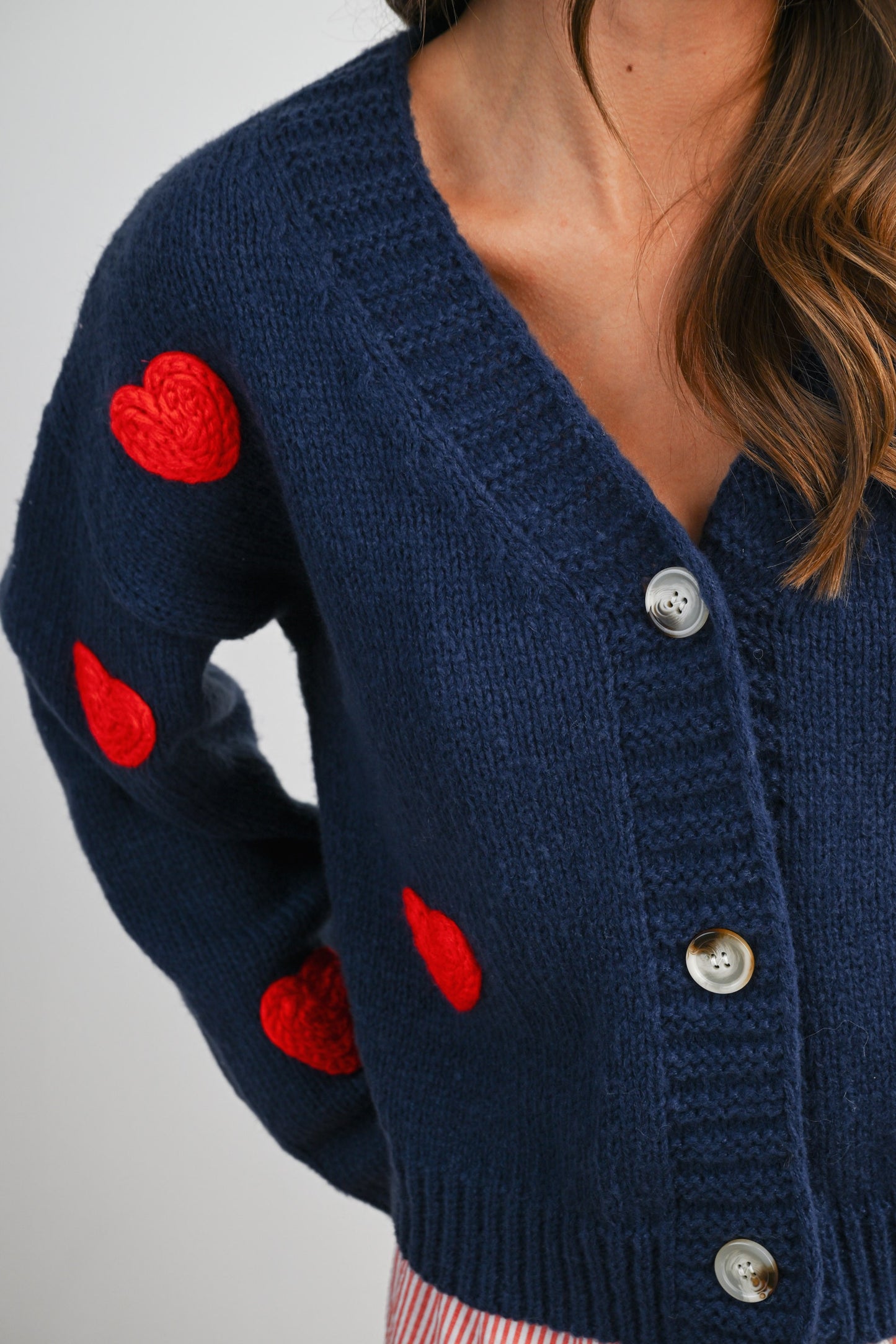 I Heart You Navy Cardigan