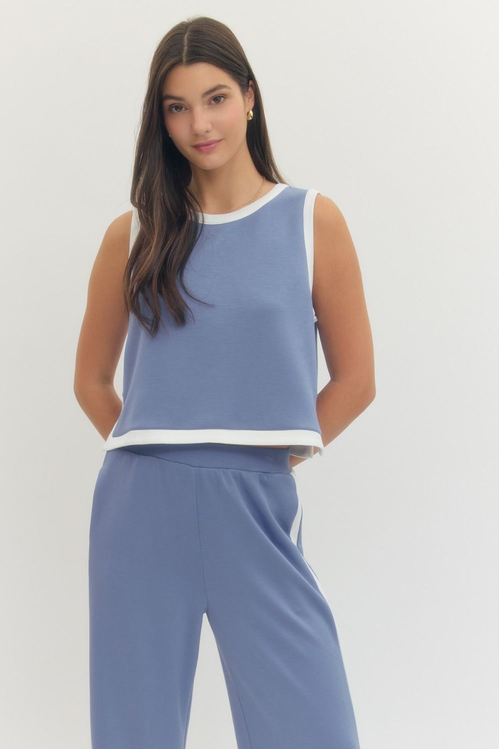 Off Duty Contrast Trim Pant