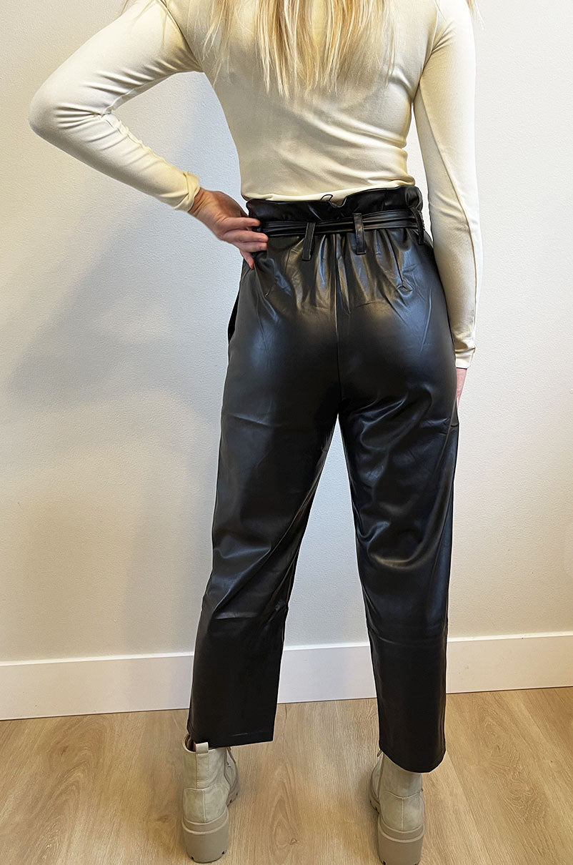 Boss Babe Black Leather Pants