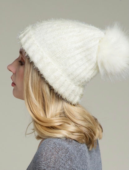Fuzzy Beanie Hat