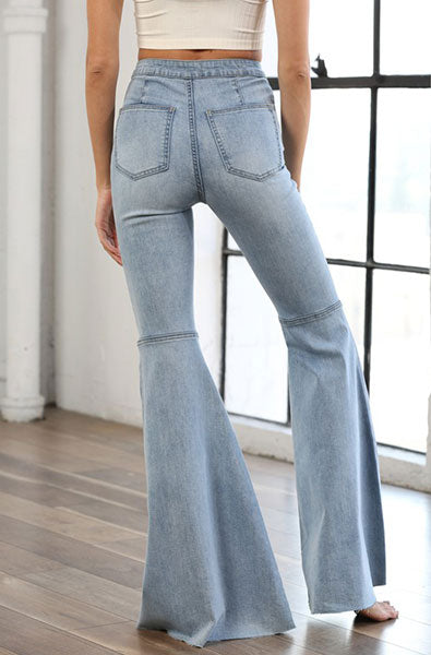 Bell bottom jeans short on sale