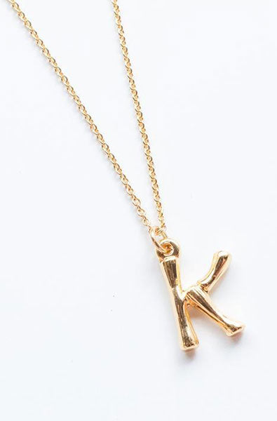 Say My Name Gold Alphabet Necklace