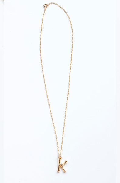 Say My Name Gold Alphabet Necklace