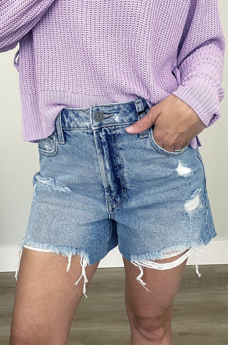 Sofie Denim Mom Shorts